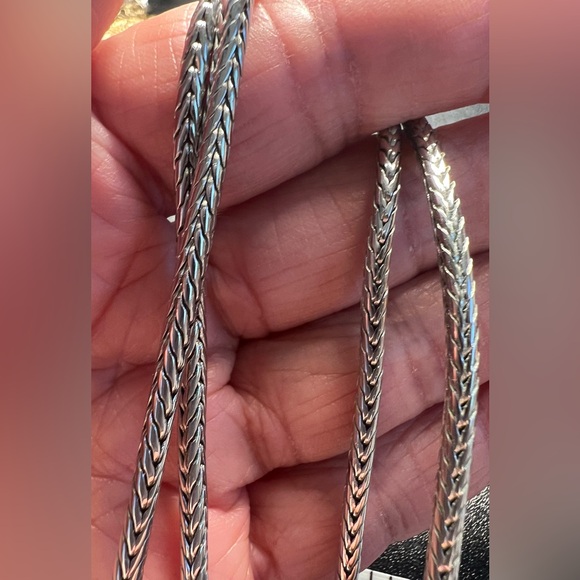 Lia Sophia Love Dust Cut Crystal Silver Tone Double Wheat Chain Necklace EUC - Picture 10 of 10